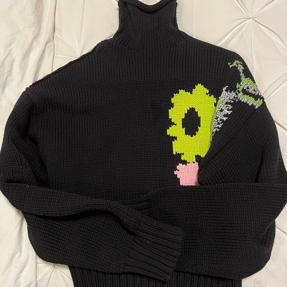 h&m studio collection 2022 black cotton sweater - S